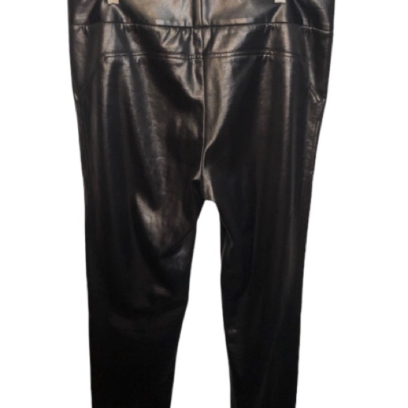 DVF Diane Von Furstenberg size 10 Black shiny dress pants with stretch - Picture 8 of 13